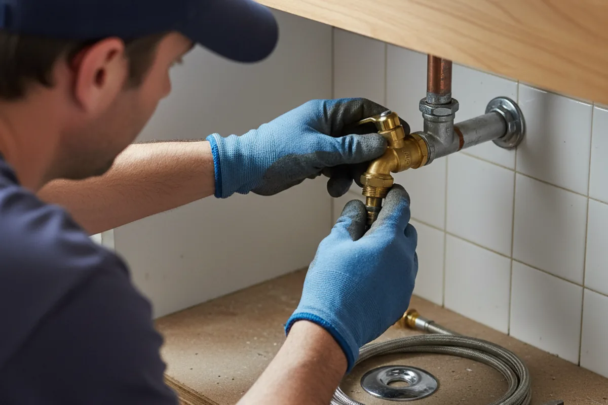 Shutoff valve and fitting work during Emergency Plumbing in Cambridge